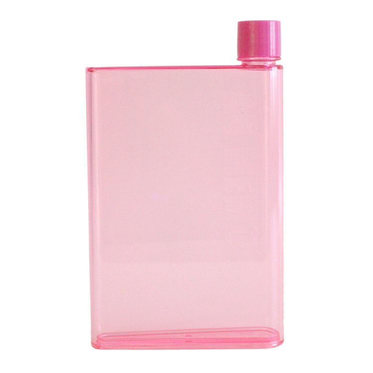 Convenient thin shape plastic water cup Flat paper kettle plastic water bottle cup save space easy to carry