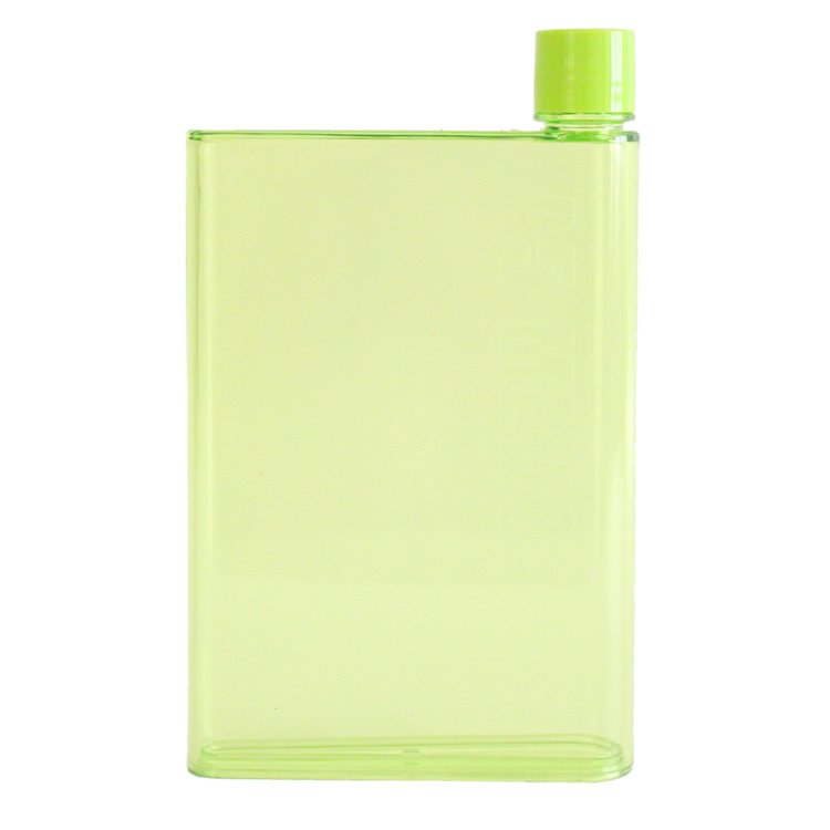 Convenient thin shape plastic water cup Flat paper kettle plastic water bottle cup save space easy to carry
