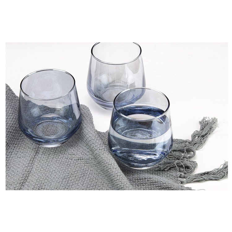 Stylish Crystal Glass 365ml Lead-free Clear Wine Glass with Custom Packaging