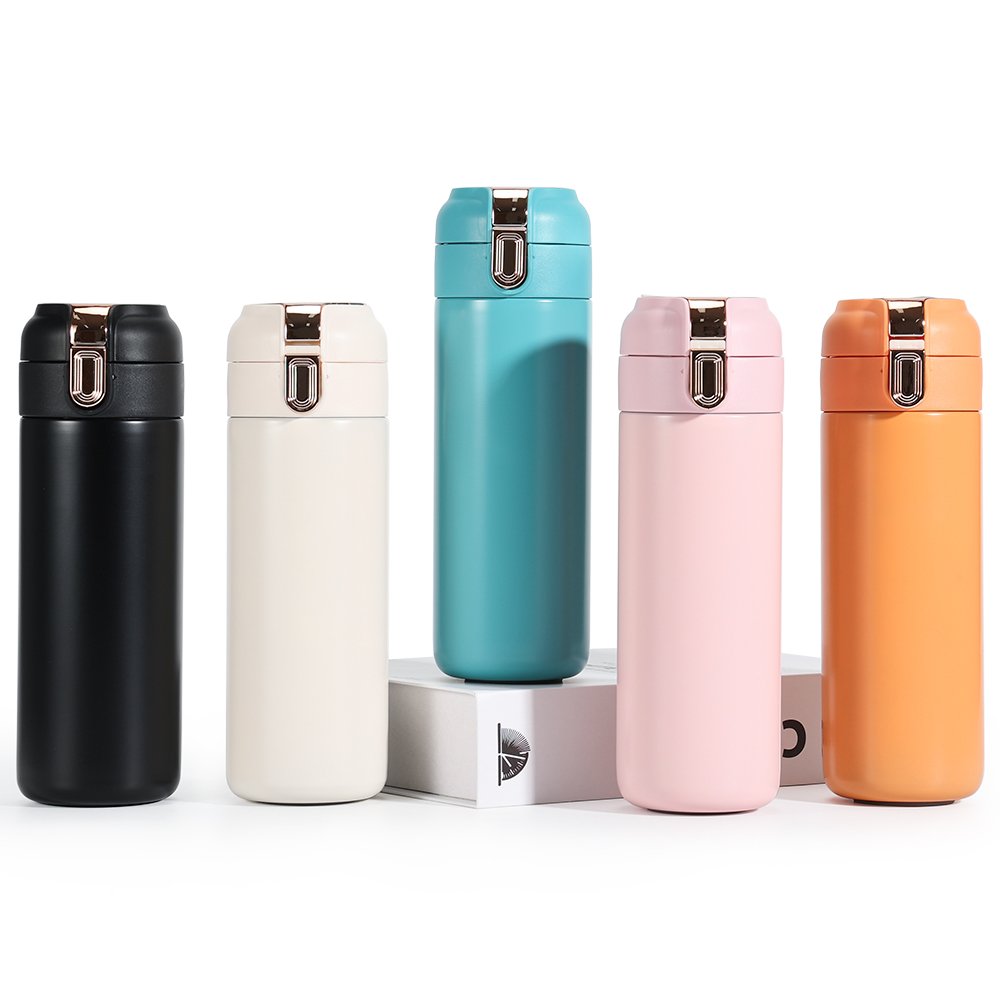 Custom Logo 500ml smart water bottle Double Wall vacuum flask stainless steel water bottle with lid