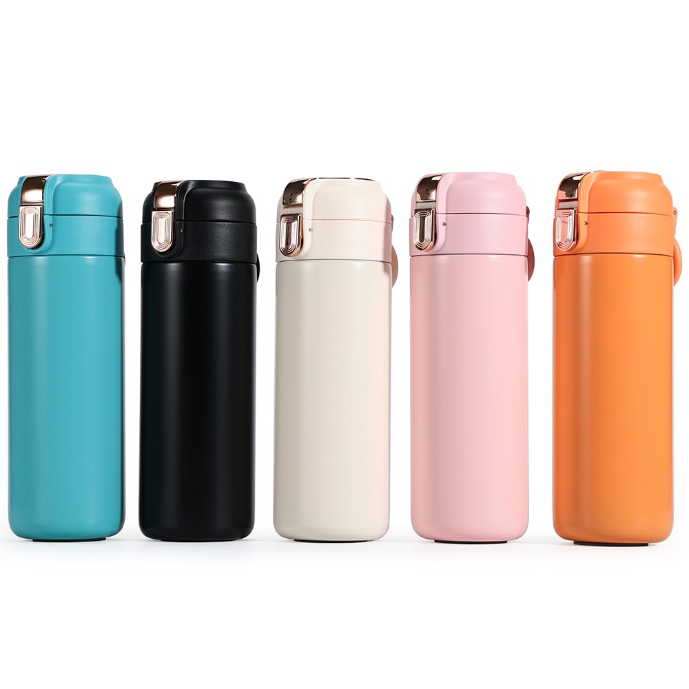 Custom Logo 500ml smart water bottle Double Wall vacuum flask stainless steel water bottle with lid