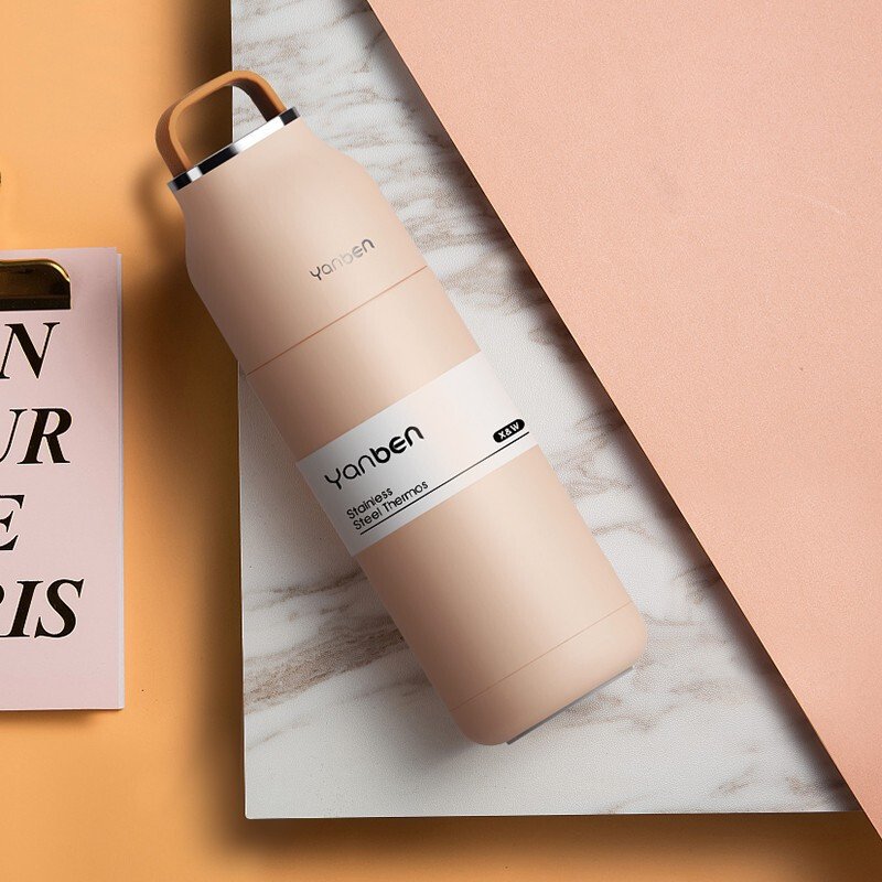 Feiyou high quality custom 350ml portable thermos vacuum flasks outdoor travel stainless steel insulated hot cold water bottles