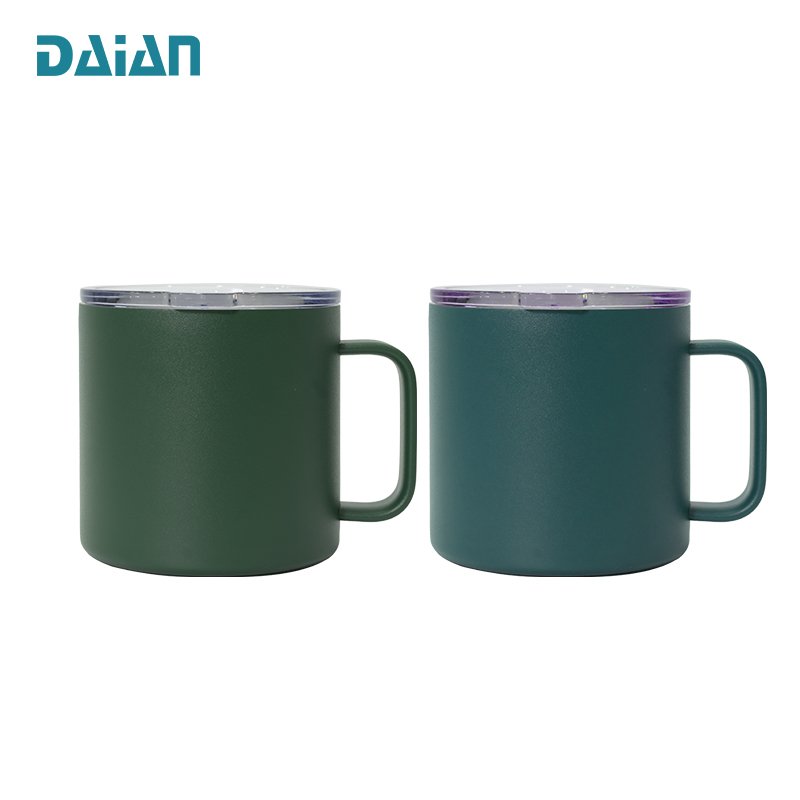 Thermal Insulated Mug 15oz Double Walled Vacuum Insulated Stainless Steel Coffee Cup Mug With Lid