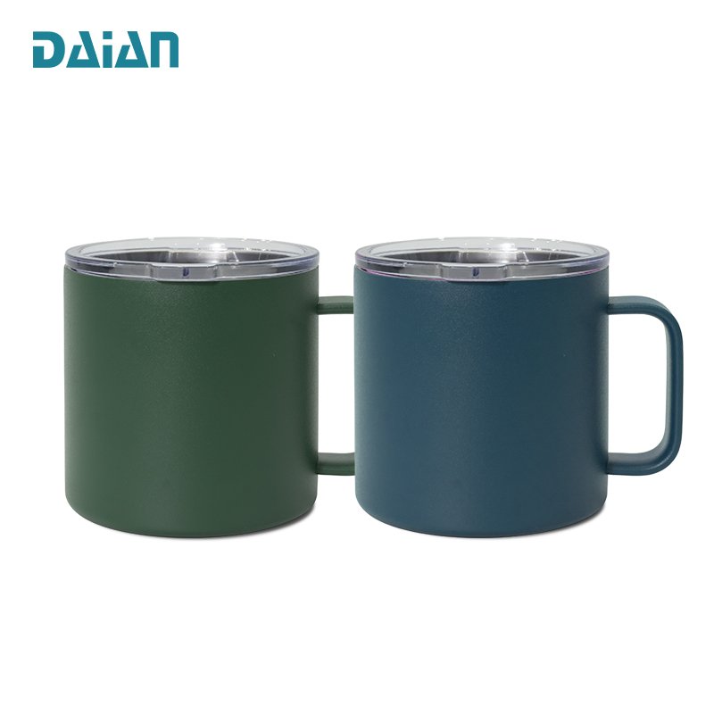 Thermal Insulated Mug 15oz Double Walled Vacuum Insulated Stainless Steel Coffee Cup Mug With Lid