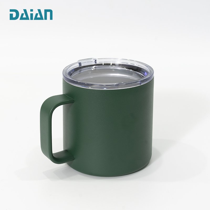 Thermal Insulated Mug 15oz Double Walled Vacuum Insulated Stainless Steel Coffee Cup Mug With Lid