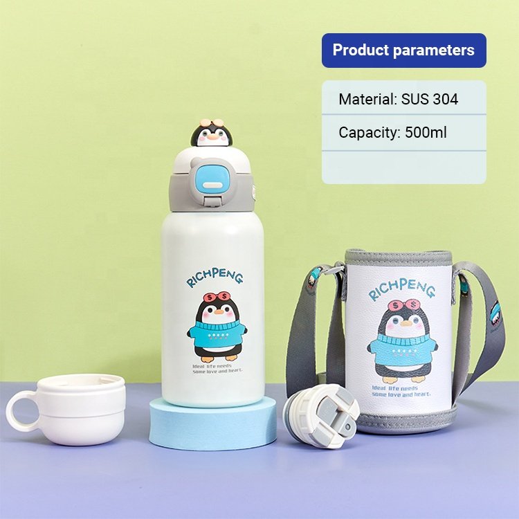 Goofit Wholesale 500ml Vacuum Insulated Water Bottle Keep Hot and Cold Water Bottle 500ML Thermal Flask For Adult School Kids
