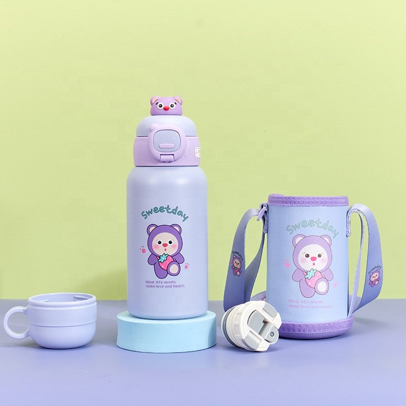 Goofit Wholesale 500ml Vacuum Insulated Water Bottle Keep Hot and Cold Water Bottle 500ML Thermal Flask For Adult School Kids