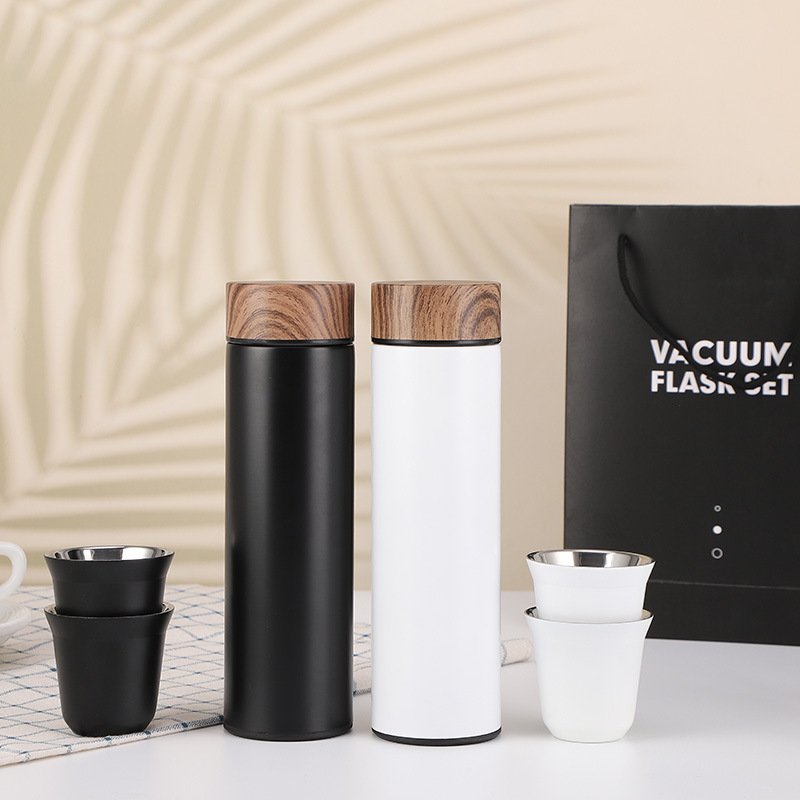 High Quality Vacuum Flasks Thermoses Double Wall Stainless Steel Insulated Cup Set With Gift Box