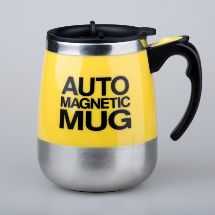 Stirring Coffee Cup Stainless Steel Electric Magnetic Rotating Coffee Mug Magnetized Automatic Coffee Mug