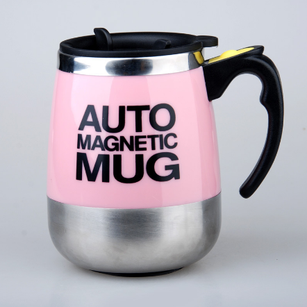 Stirring Coffee Cup Stainless Steel Electric Magnetic Rotating Coffee Mug Magnetized Automatic Coffee Mug