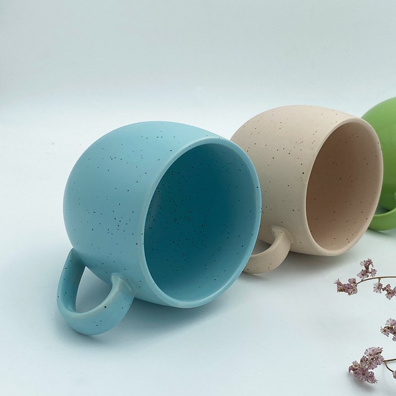 Nordic style porcelain smoothie cups reusable cute ECO-friendly ceramic coffee mug for sale