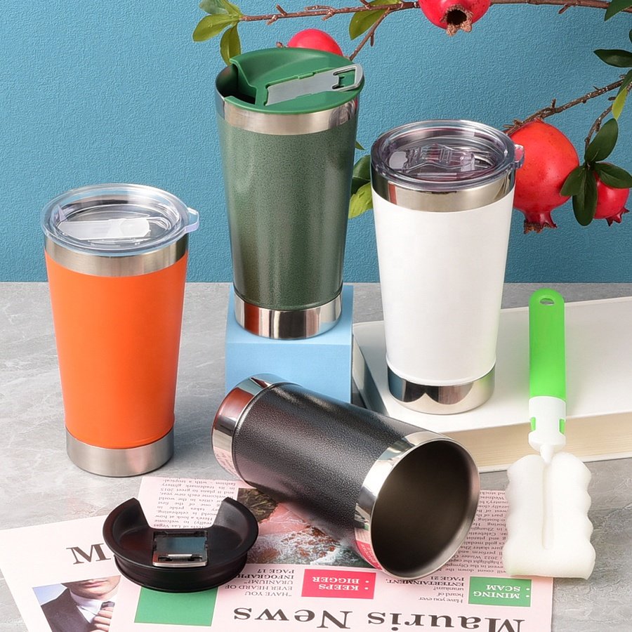 20oz 600ml Water New Year Promotional Colorful Vacuum Printable Insulated Thermal Stainless Steel Beer Mug