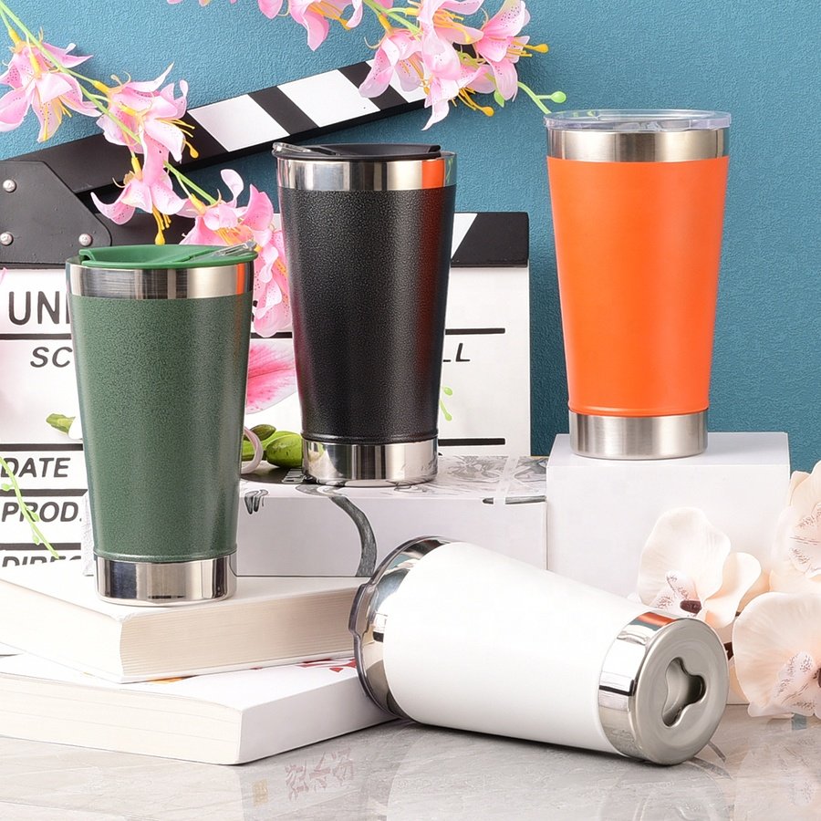 20oz 600ml Water New Year Promotional Colorful Vacuum Printable Insulated Thermal Stainless Steel Beer Mug