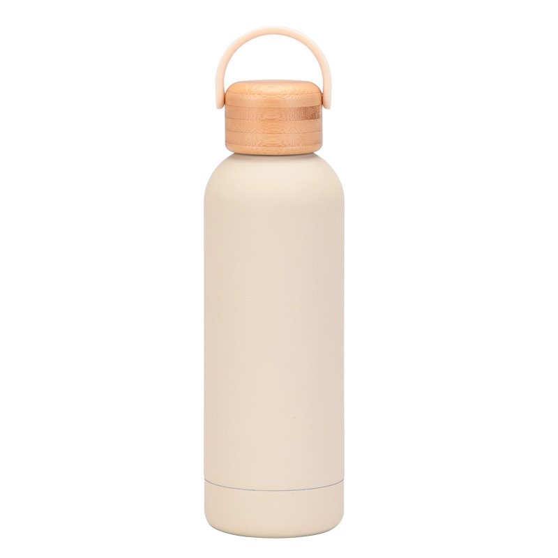 Vacuum Flask Bottle Thermos Cup Stainless Steel Double Wall Travel Logo Custom Wholesale 500ml Gift BUSINESS with Wood lid