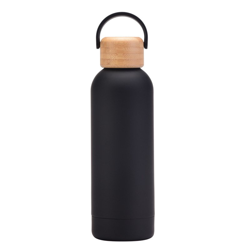 Vacuum Flask Bottle Thermos Cup Stainless Steel Double Wall Travel Logo Custom Wholesale 500ml Gift BUSINESS with Wood lid