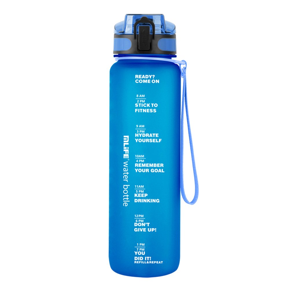 BPA free dishwasher safe tritan sport plastic tritan water bottle gym drink bottle Motivational Water Bottle with Time Marker