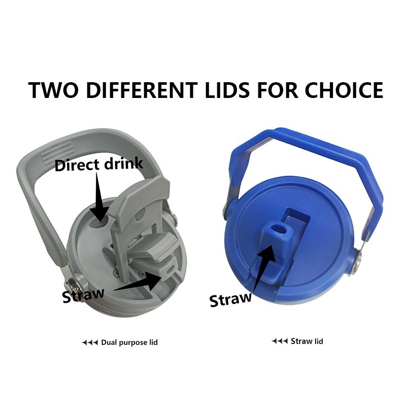 304 Stainless Steel Insulated Straw Cup with Lid Handle Vacuum Flask Thermos Outdoor Sports Car Fitness Coffee Premium Quality