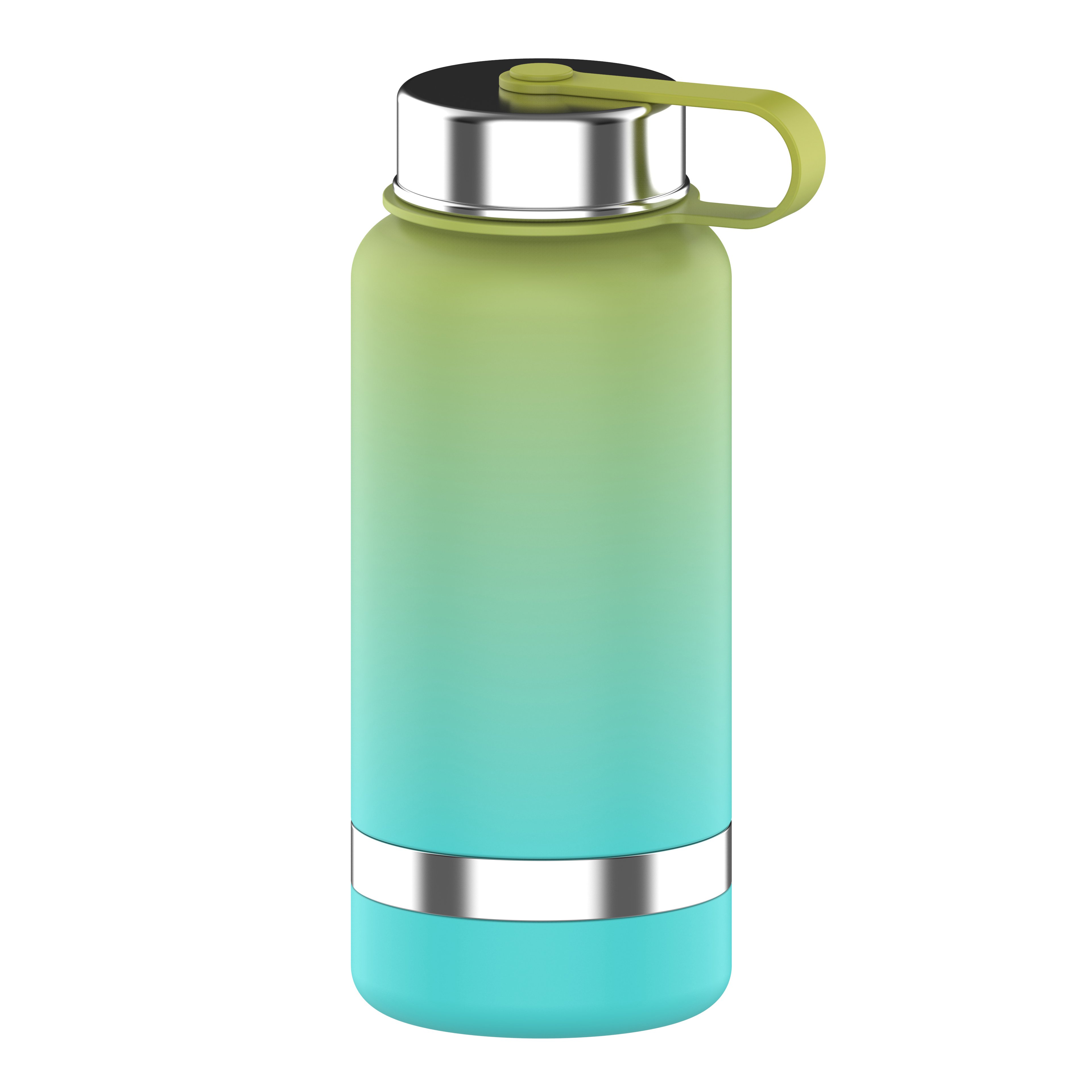 Custom Logo 1000ml Stainless Steel Portable Pet Water Bottle Dispenser Water Bottle With Dog Water Bottle Bowl