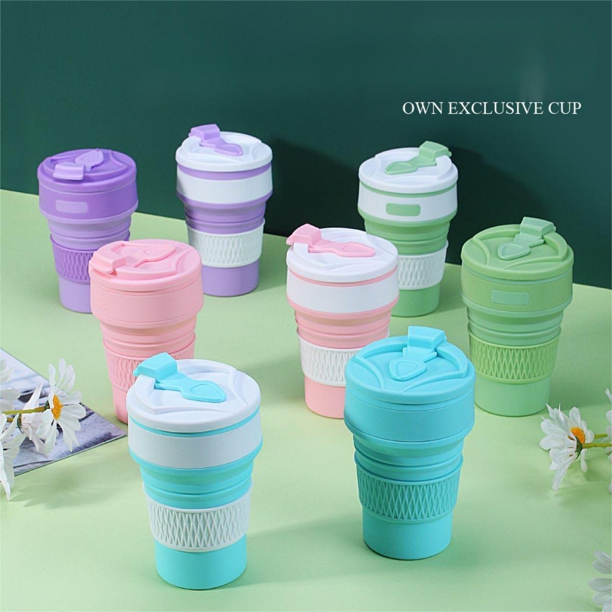 Water Bottles Mug Gym Hot and Drinks with Bpa Free Food Grade Temperature Reusable Motivational Bulk Silicone Wholesale Kids