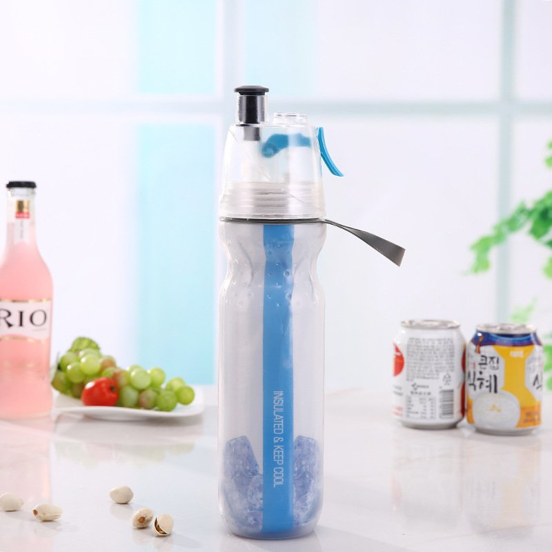 Outdoor Bike Sports 500Ml Portable Spray Sucking Drinking Plastic Water Bottles