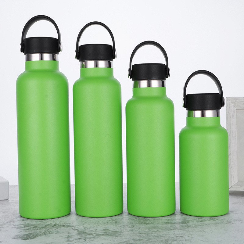 Back To School Child Colorful 350ml Portable Double Wall Stainless Steel Vacuum Flask Water Bottle With Handle