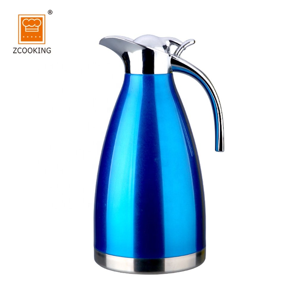 2.0L Stainless Steel Coffee Thermal Carafe - Double Walled Insulated Vacuum Flask - 24 Hour Heat Retention for Water