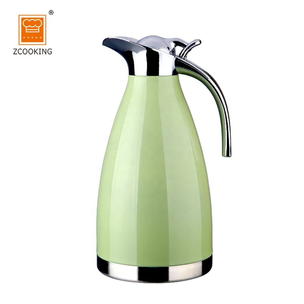 2.0L Stainless Steel Coffee Thermal Carafe - Double Walled Insulated Vacuum Flask - 24 Hour Heat Retention for Water