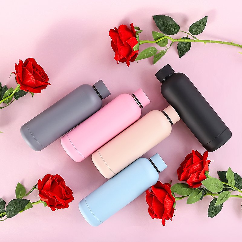 Custom 500ml Insulated Double Wall Small Mouth Stainless Steel Vacuum Flask Water Bottle