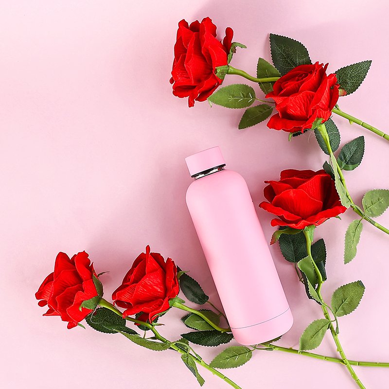 Custom 500ml Insulated Double Wall Small Mouth Stainless Steel Vacuum Flask Water Bottle