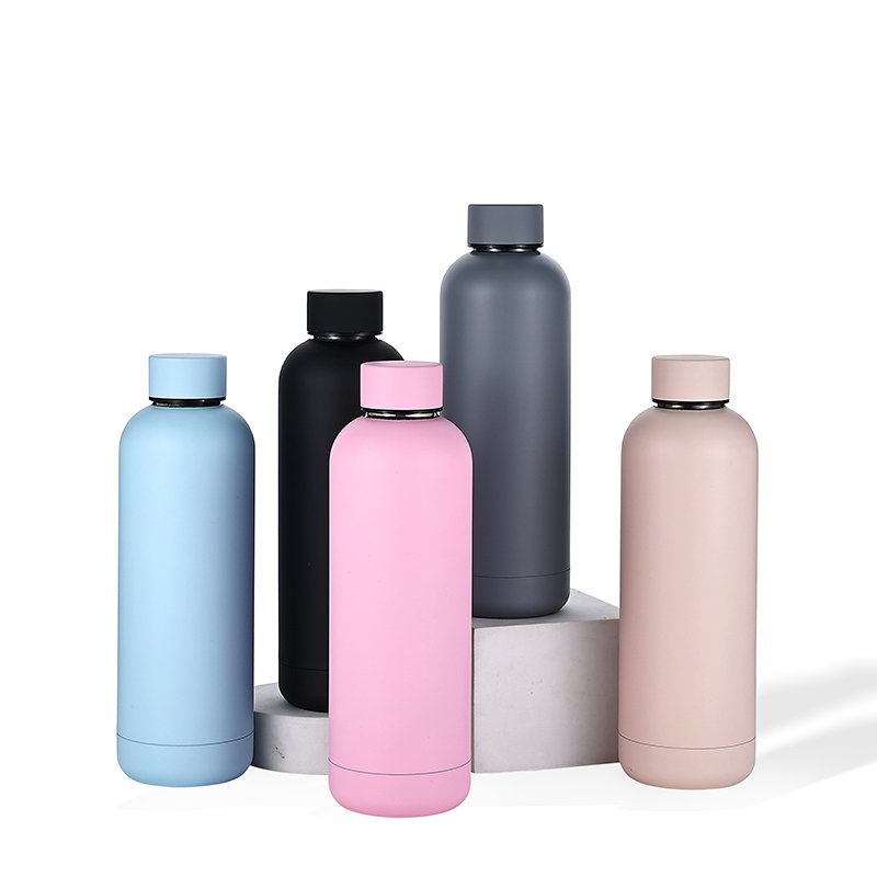 Custom 500ml Insulated Double Wall Small Mouth Stainless Steel Vacuum Flask Water Bottle