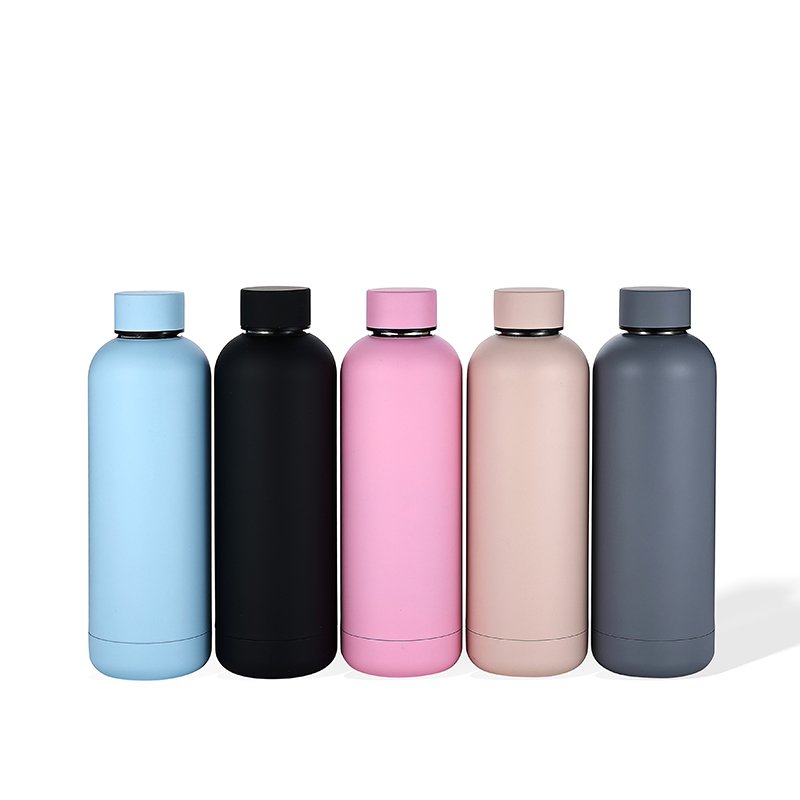 Custom 500ml Insulated Double Wall Small Mouth Stainless Steel Vacuum Flask Water Bottle
