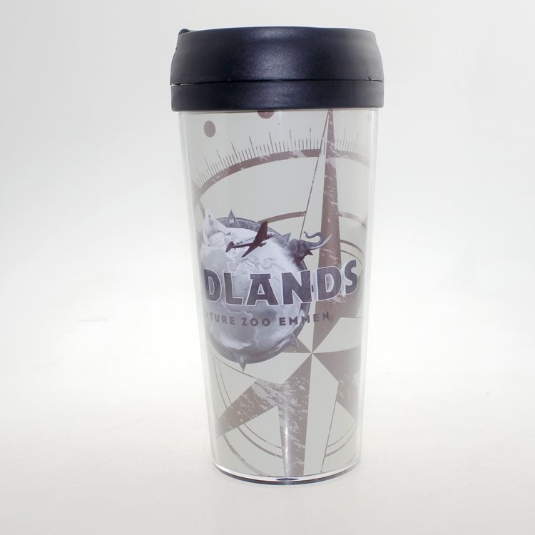 16oz Sublimation plastic travel mug with insert personalized photo coffee mug with removable insert