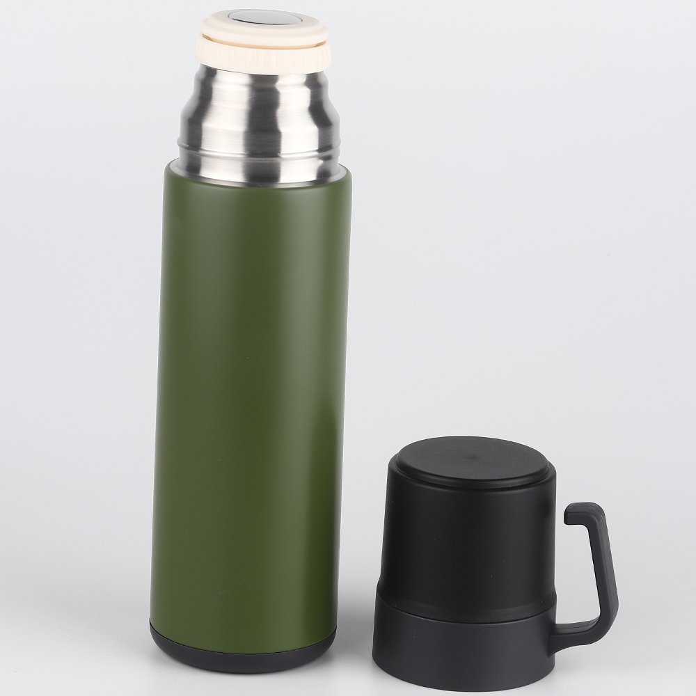 750ml Cartoon Deluxe Double Wall Seal For Thermos Ice Cream Carry Handle Vacuum Flask
