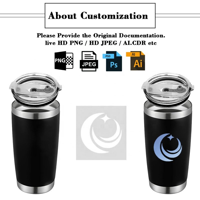 XDH149 Cups Customized Water Bottle Stainless Steel Travel Coffee Mug with Logo 20oz Metal Double Wall Coldhot Thermal Thermos