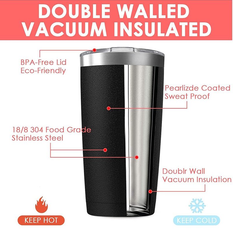 XDH149 Cups Customized Water Bottle Stainless Steel Travel Coffee Mug with Logo 20oz Metal Double Wall Coldhot Thermal Thermos