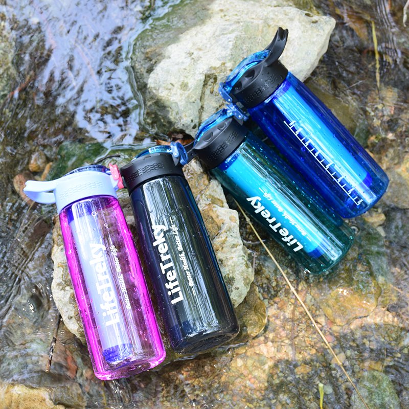 Top Sales Water Bottle Filter Hiking 650ml Survival Filter Water Bottle With Filter