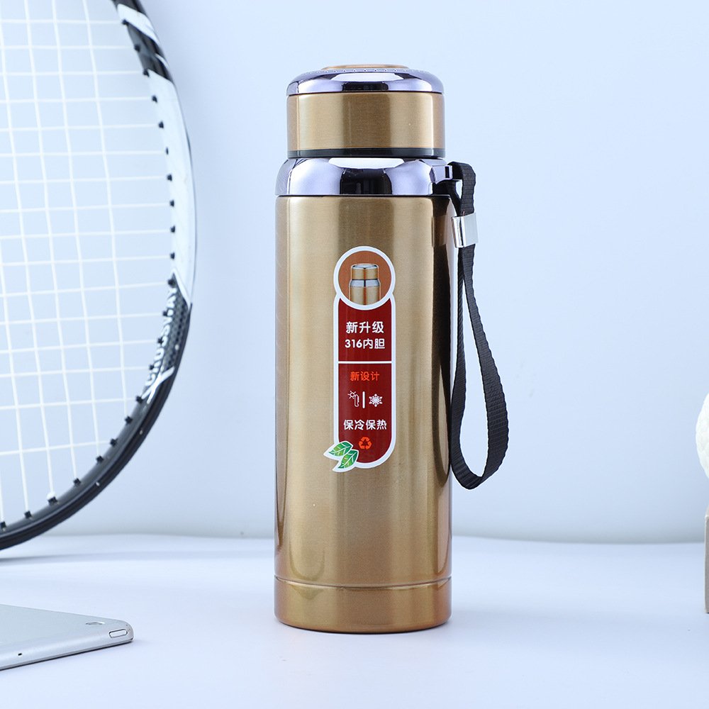 CHUFENG 316 Stainless Steel Vacuum Flask Big Capacity Outdoor Sports Water Bottle Cycling Bottle