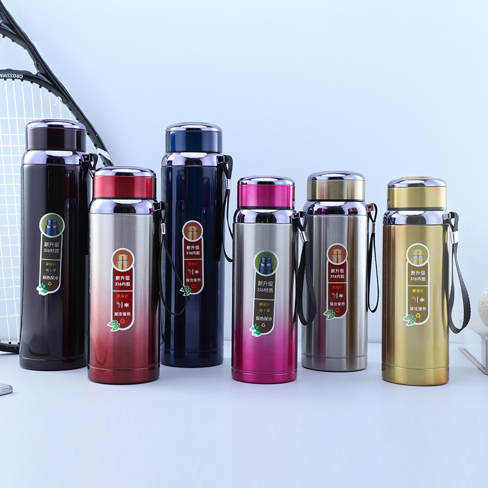 CHUFENG 316 Stainless Steel Vacuum Flask Big Capacity Outdoor Sports Water Bottle Cycling Bottle