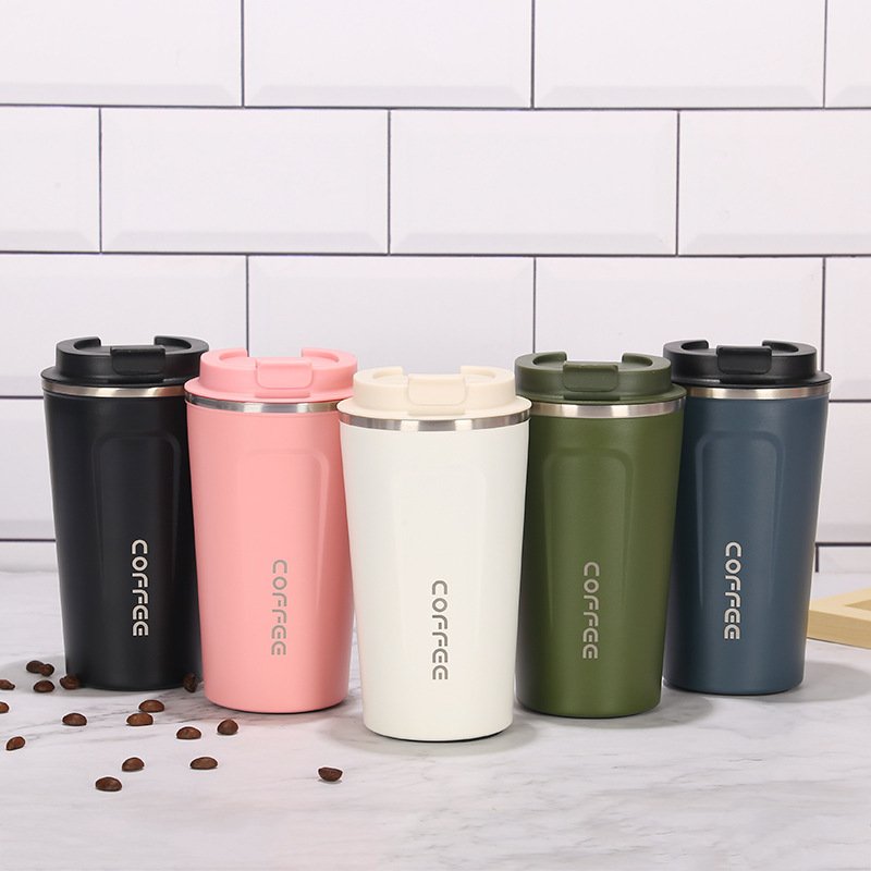 Hot Sell Custom Logo 380ml 12oz Stainless Steel Reusable Water Vacuum Insulated Leakproof Lids Double Wall Travel Coffee Mug
