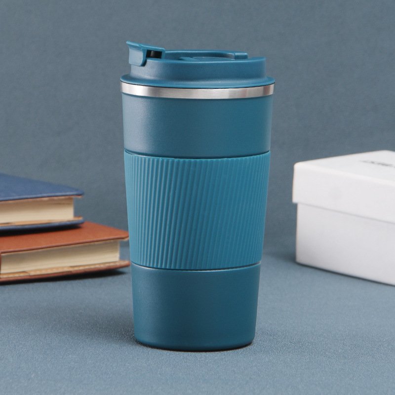 Leak Proof Reusable Coffee Thermos Cup Thermal Coffee Mug with Lid Stainless Steel Tumbler Insulated Travel Custom 12oz 17oz 1