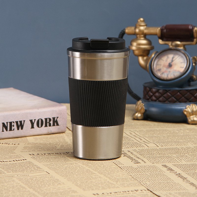 Leak Proof Reusable Coffee Thermos Cup Thermal Coffee Mug with Lid Stainless Steel Tumbler Insulated Travel Custom 12oz 17oz 1