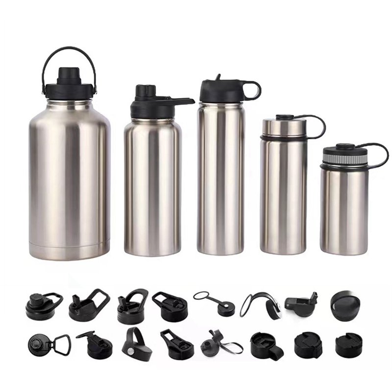 Hot Water Bottle 32oz Vacuum Flask Stainless Steel Drink Bottle Wide Mouth Sports Water Bottles Custom Logo With New Straw Lid