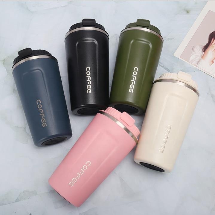 Eco Friendly 2019 new Wholesale Custom Reusable Double Wall Tumbler Cups Travel Stainless Steel Coffee Mug with plastic Lid