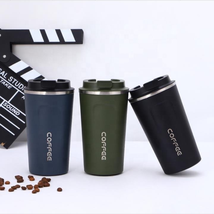 Eco Friendly 2019 new Wholesale Custom Reusable Double Wall Tumbler Cups Travel Stainless Steel Coffee Mug with plastic Lid