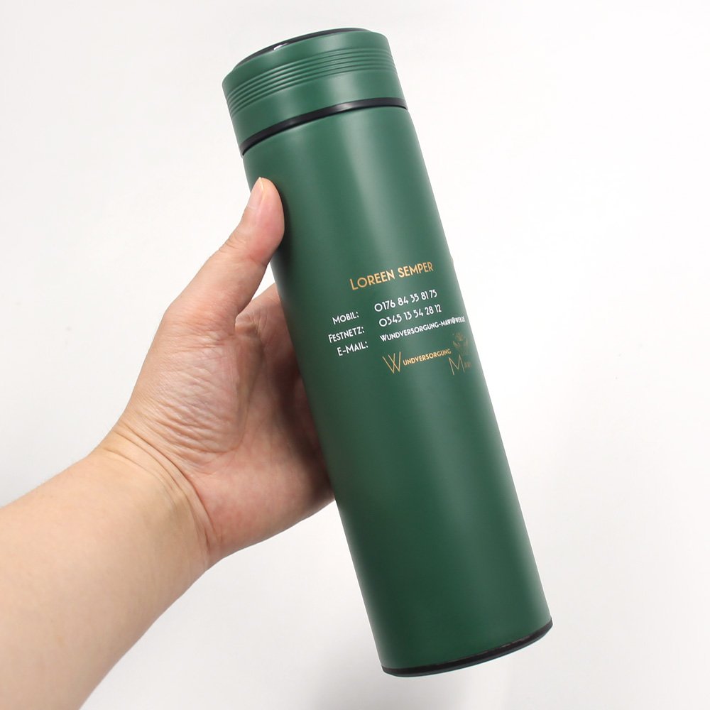 Custom 500ML Intelligent Cups Led Digital Temperature Display Stainless Steel Thermal Mugs Smart Insulation Water Bottle