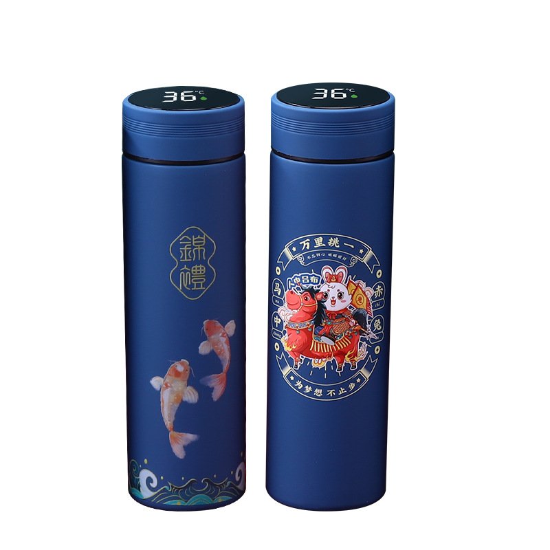 500ml vacuum flasks & thermoses handgrip stainless steel vacuum flask water bottle with temperature display