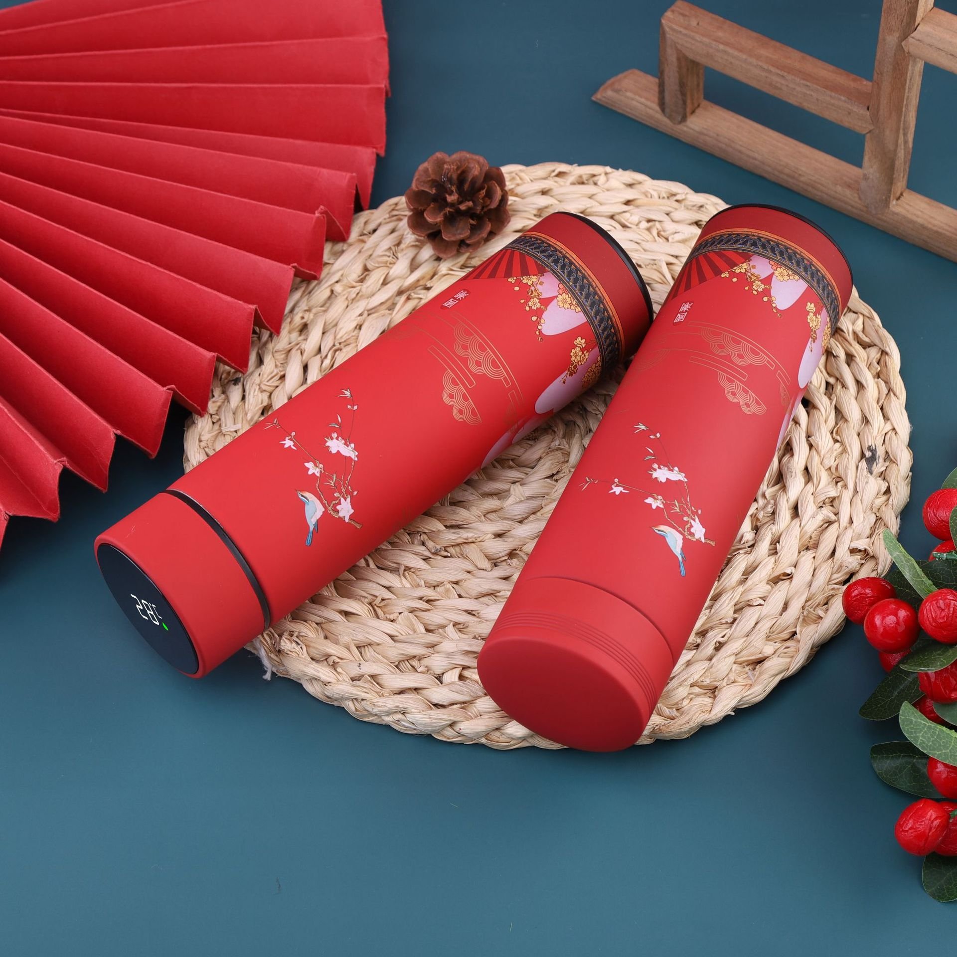 500ml vacuum flasks & thermoses handgrip stainless steel vacuum flask water bottle with temperature display