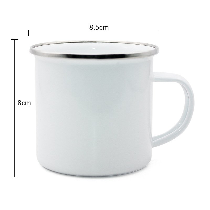 Top Colored Outdoor Coffee Camp Custom Vintage Insulated Enamel Cup Mug