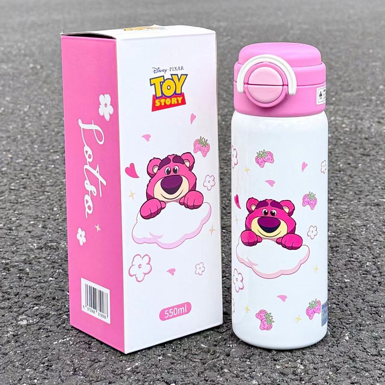 MAIMA 400ml KT Cat Cartoon children leakproof double wall thermos vacuum flasks stainless steel insulated kids water bottle