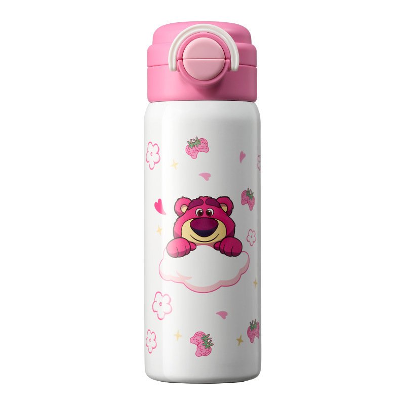 MAIMA 400ml KT Cat Cartoon children leakproof double wall thermos vacuum flasks stainless steel insulated kids water bottle
